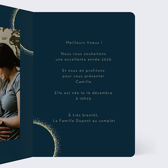 Carte de Voeux Particuliers Halo lumineux