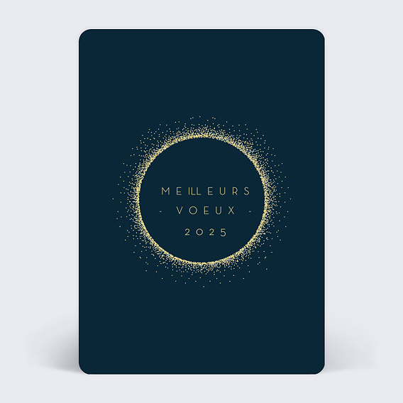 Carte de voeux Halo lumineux
