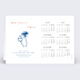Carte de vœux entreprise Calendrier Envolée Verso