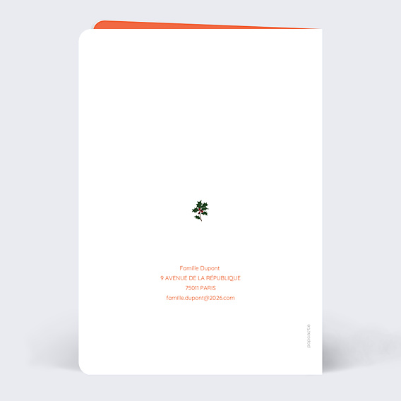 Carte de Voeux Particuliers Bouquet hivernal