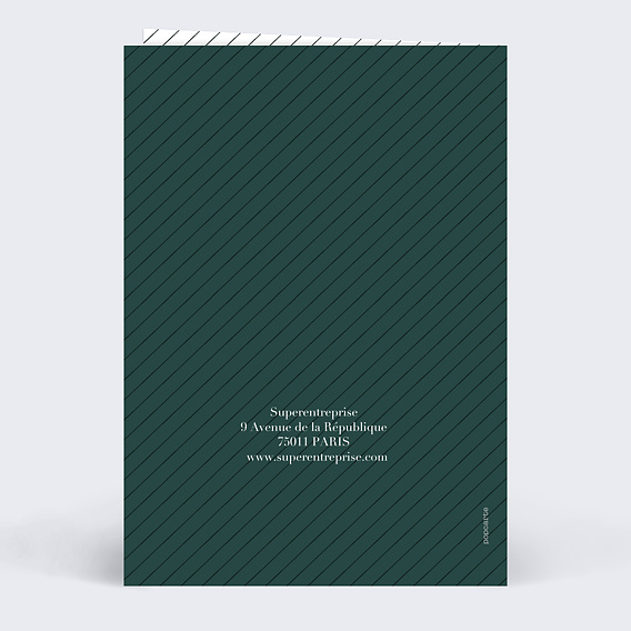 Carte de vœux entreprise Juridique  Verso