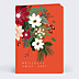 Carte de Voeux Entreprise Fleurs et Feuilles de Noël