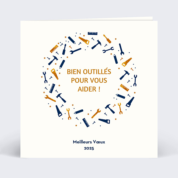 Carte de vœux entreprise Boite à Outils