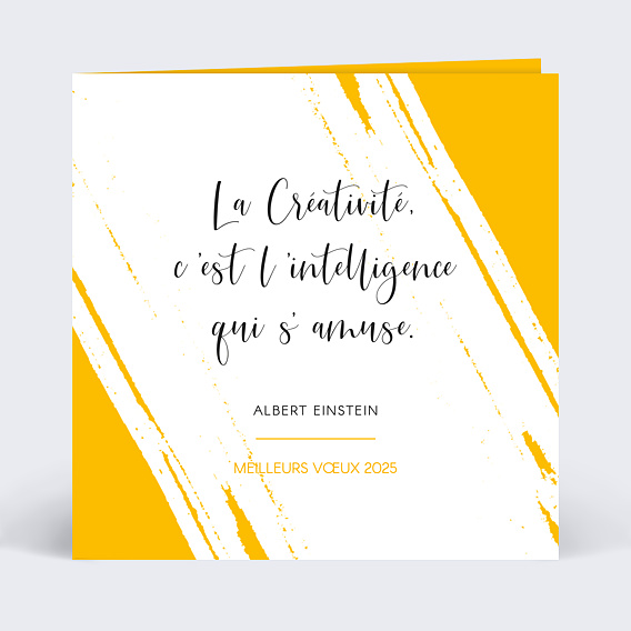 Carte de vœux entreprise Citation Nouvelle Année