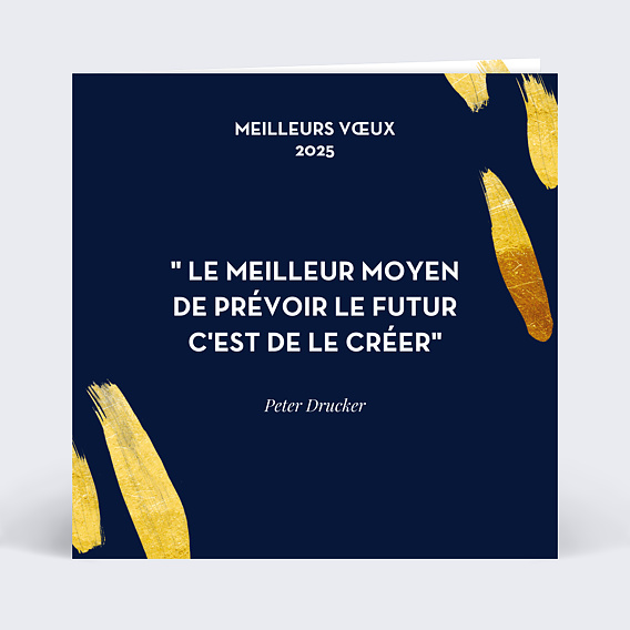 Carte de vœux entreprise Citation Vœux