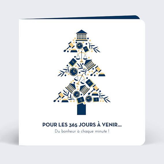 Carte de vœux entreprise Justice Sapin