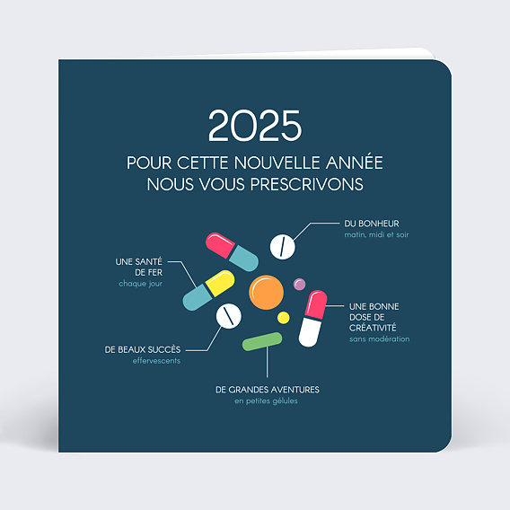 Carte de vœux entreprise Prescription