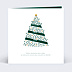 Carte de Voeux Particuliers Découpe Sapin de Noël