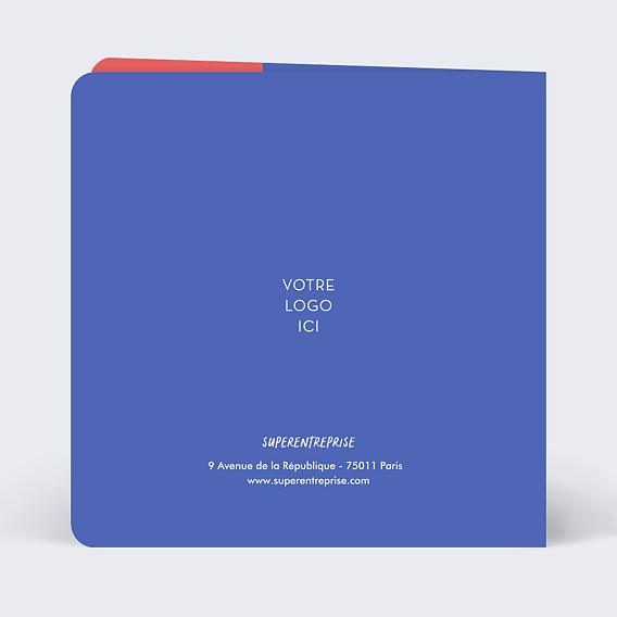 Carte de vœux entreprise Portrait des Collaborateurs Verso