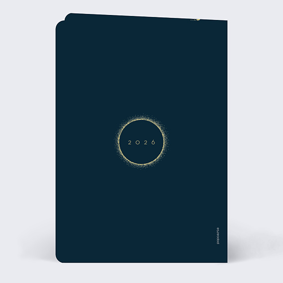 Carte de voeux Halo lumineux Verso