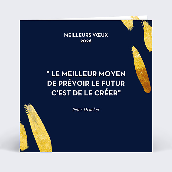 Carte de Voeux Entreprise Citation Vœux 