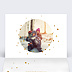 Carte de voeux Calendrier Golden Dots Intérieur Gauche