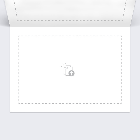 Carte de vœux entreprise Importez Votre Graphisme Personnalisé Intérieur Droit