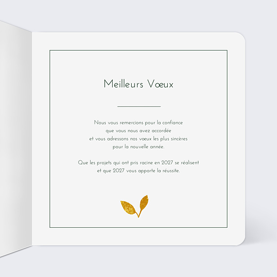 Carte de Voeux Entreprise Nature Lumineuse