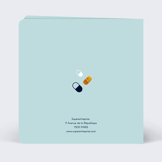 Carte de vœux entreprise Dose de Santé Verso
