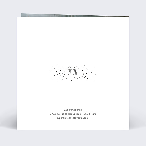 Carte de Voeux Entreprise Dorure Petites Etoiles Photo