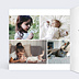 Carte de Voeux Particuliers Dorure Etoiles Photos