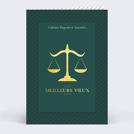 Carte de vœux entreprise Juridique