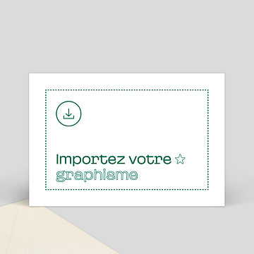 Carte de Voeux Entreprise Importez Votre Graphisme Personnalisé