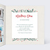 Carte de vœux entreprise Cadre Photo Festif Intérieur Droit