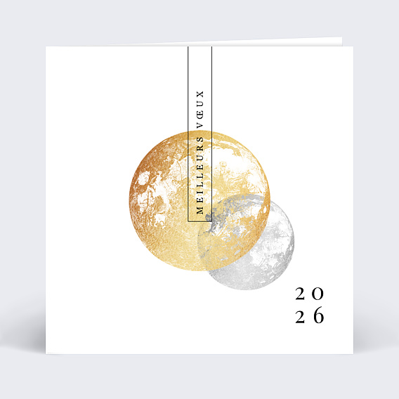 Carte de vœux entreprise Earth Recto