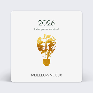 Carte de voeux virtuelle entreprise 2022 Nature Lumineuse