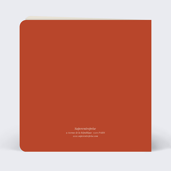 Carte de vœux entreprise Citation Espoirs Verso