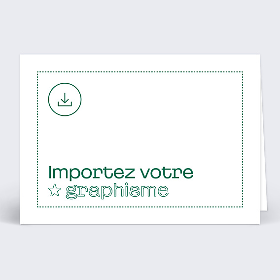 Carte de vœux entreprise Importez Votre Graphisme Personnalisé