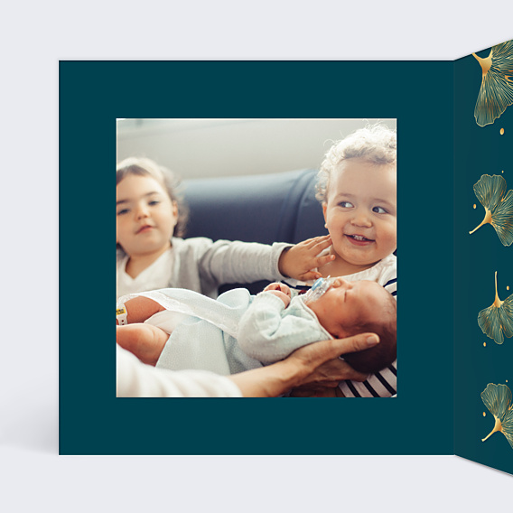 Carte de Voeux Particuliers Délicats Ginkgos