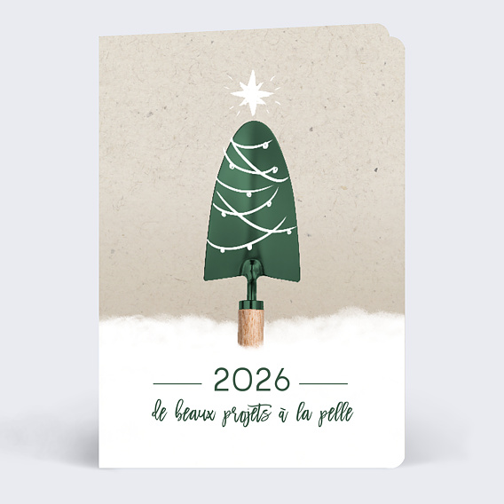 Carte de vœux entreprise Projets à la pelle Après 4