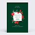 Carte de Voeux Particuliers Branches de houx