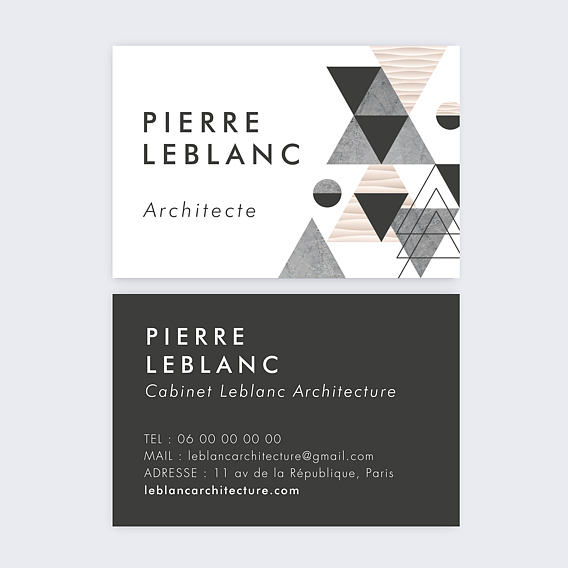 Cartes de visite Architecte Graphique