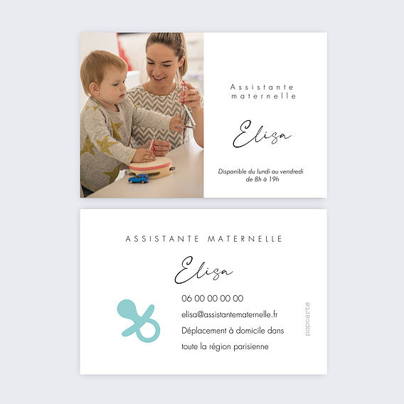 Cartes de visite Assistante maternelle