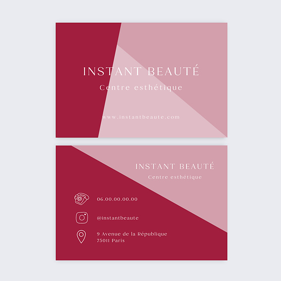 Carte de visite Esthéticienne design