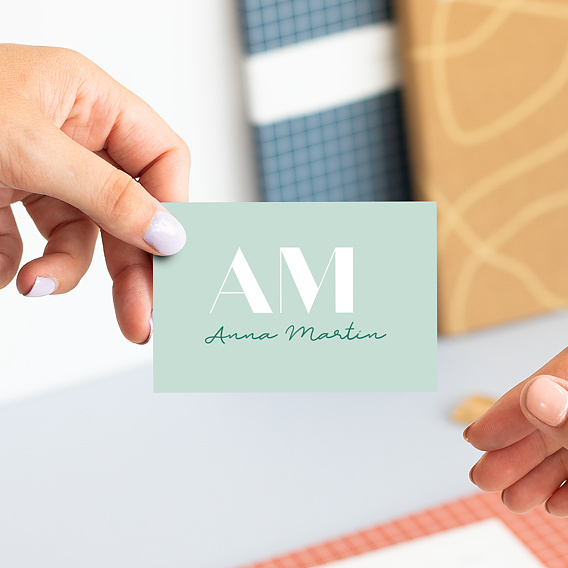 Carte de visite Initiales