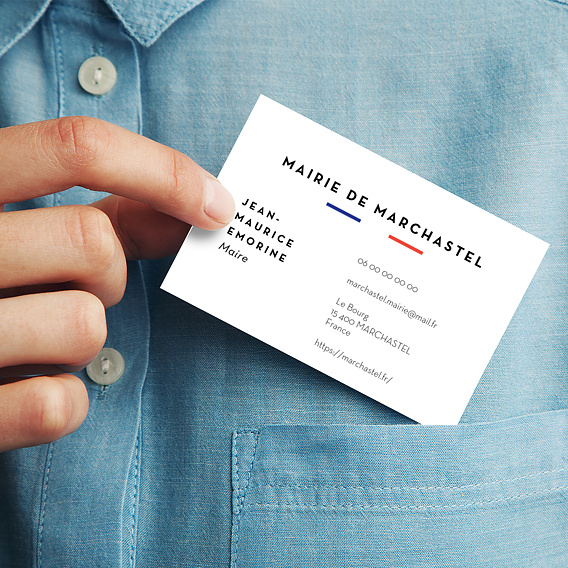 Carte de visite Institution 