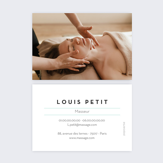 Carte de visite Masseur