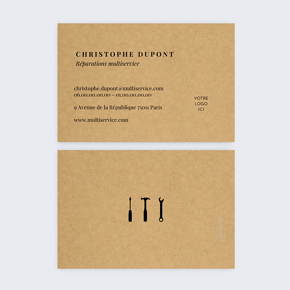 Cartes de visite Multiservice
