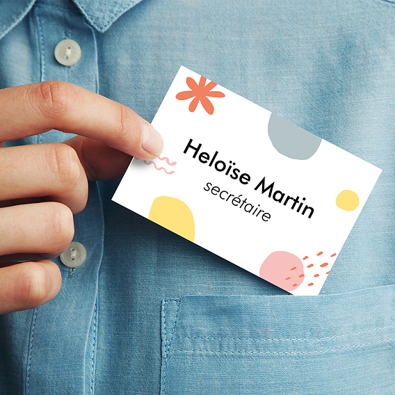 Carte de visite Design Secrétaire Après 1