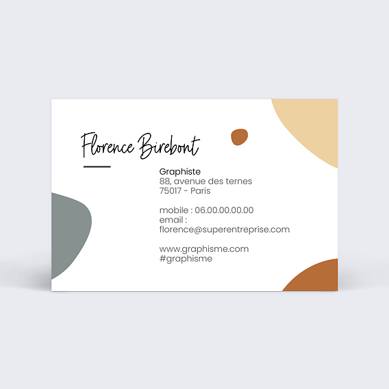 Carte de visite Graphiste Recto