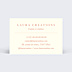 Carte de visite Couture moderne