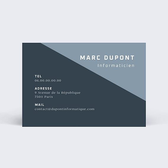 Carte de visite Informatique design