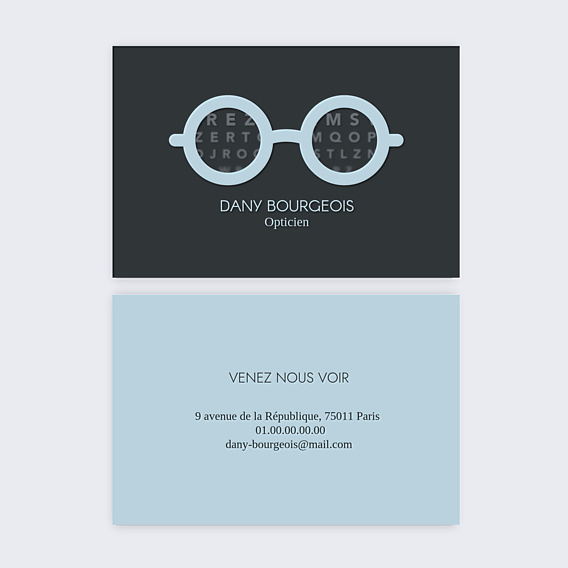 Carte de visite Opticien