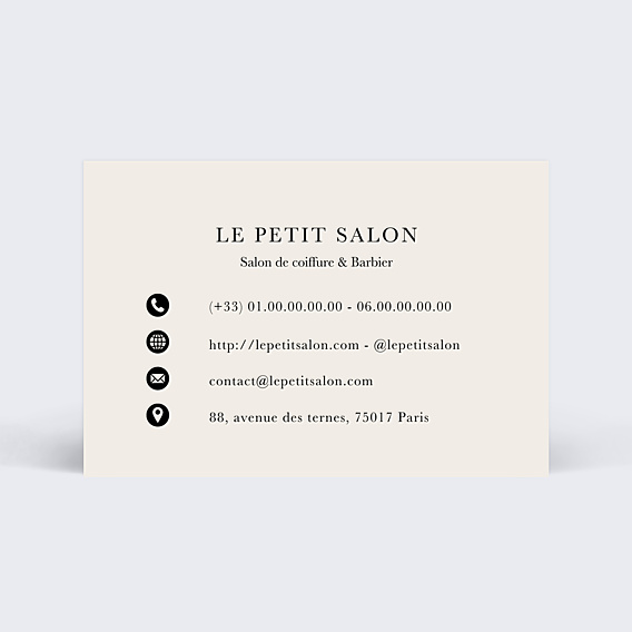 Carte de visite Barbier