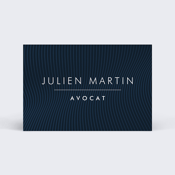 Carte de visite Design Bleu Recto