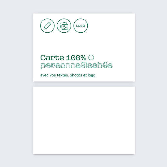 Carte de visite Modèle 100% personnalisable