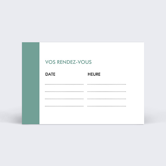 Carte de visite Psychologue rendez-vous Verso