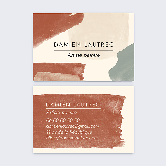 Carte de visite Artiste peintre