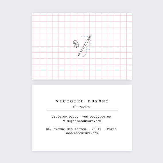 Carte de visite Couture