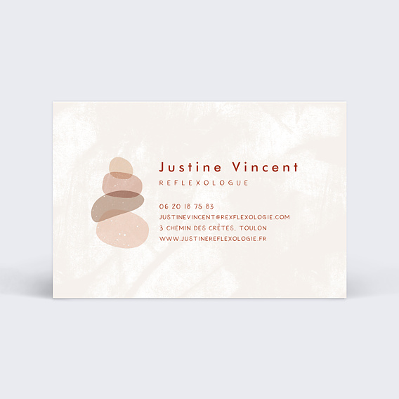 Carte de visite Reflexologie Verso